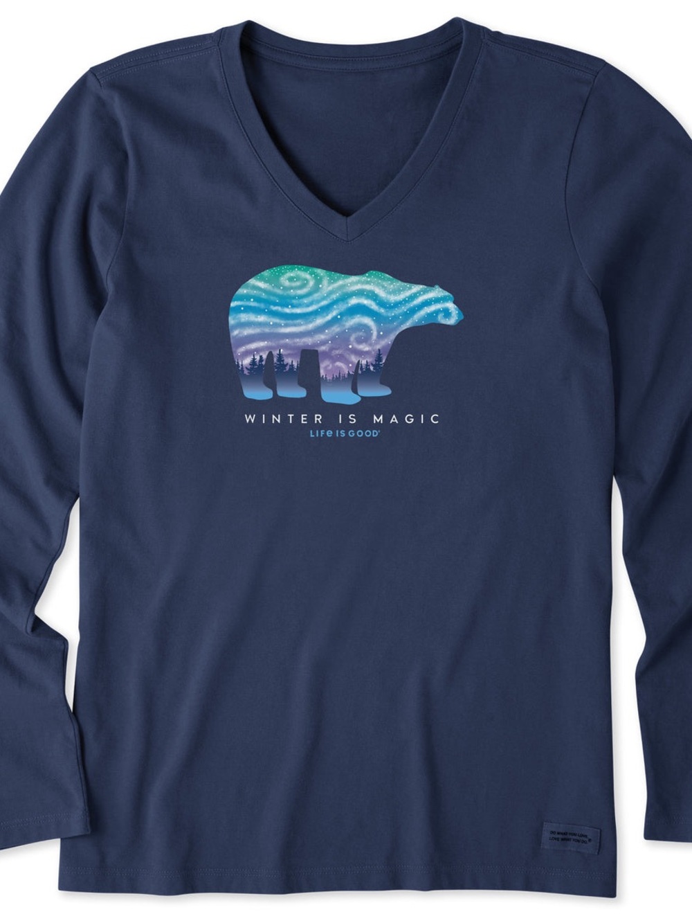 Life is Good “Winter is Magic” Long Sleeve Tee Size XL